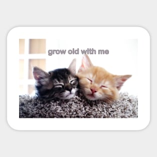 grow old with me Sticker